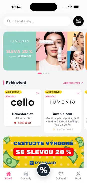 Mobilní aplikace Slevy a Akce