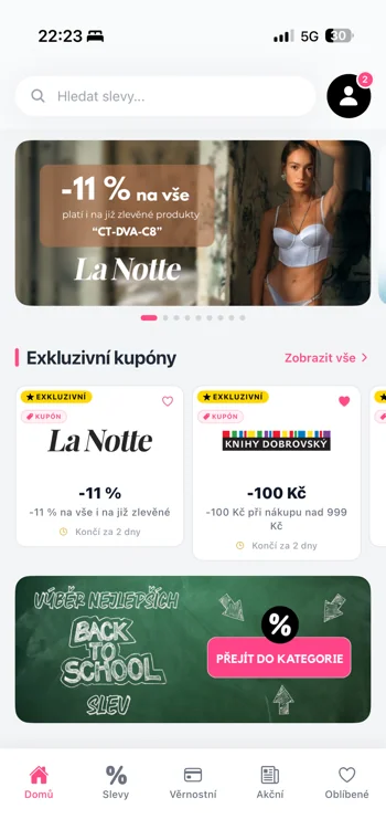 Mobilní aplikace Slevy a Akce